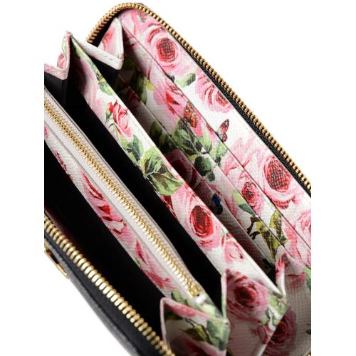  Dolce & Gabbana Floral inner saffiano wallet