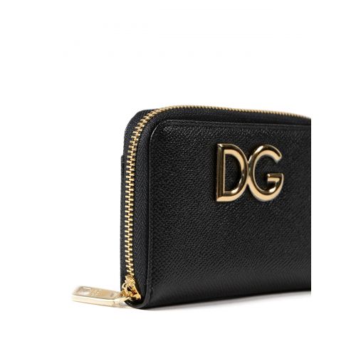  Dolce & Gabbana Black Dauphine compact wallet