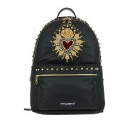 Dolce & Gabbana Embroidered heart patch backpack