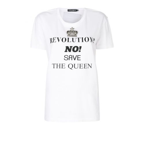  Dolce & Gabbana Jewel embroidery white Tee