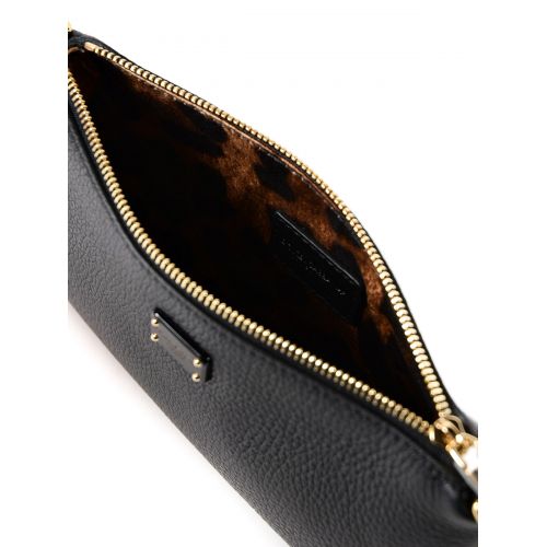  Dolce & Gabbana Black grain leather clutch