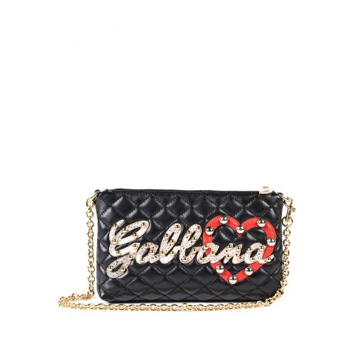  Dolce & Gabbana Quilted napa leather clutch