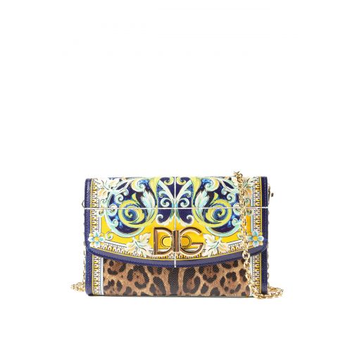  Dolce & Gabbana Leo and Maiolica print wallet bag