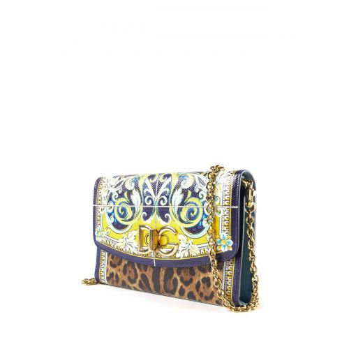  Dolce & Gabbana Leo and Maiolica print wallet bag