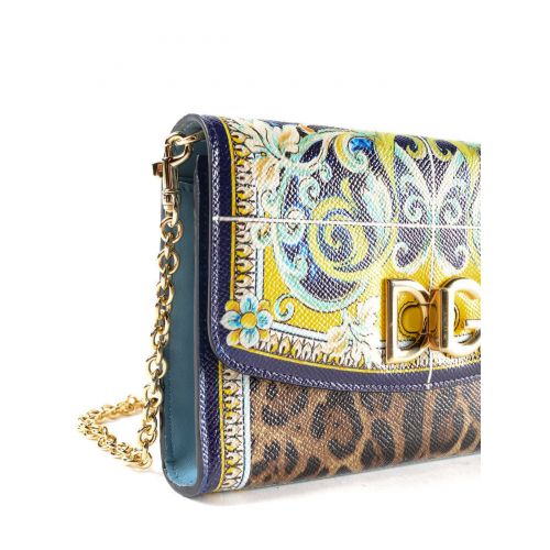  Dolce & Gabbana Leo and Maiolica print wallet bag