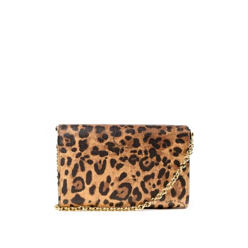  Dolce & Gabbana Leo print leather wallet bag