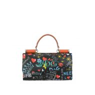 Dolce & Gabbana Mural printed leather mini bag