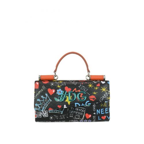  Dolce & Gabbana Mural printed leather mini bag