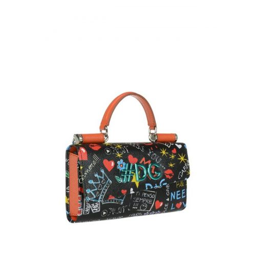 Dolce & Gabbana Mural printed leather mini bag