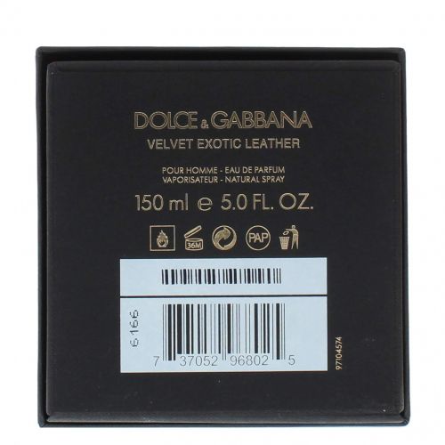  Dolce & Gabbana Velvet Eau de Parfum Spray, Exotic Leather, 5.0 Ounce