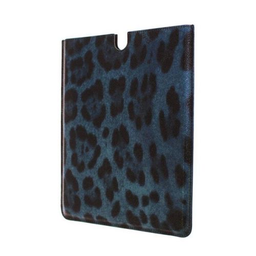  Dolce & Gabbana Leopard Leather iPAD Tablet eBook Cover Bag