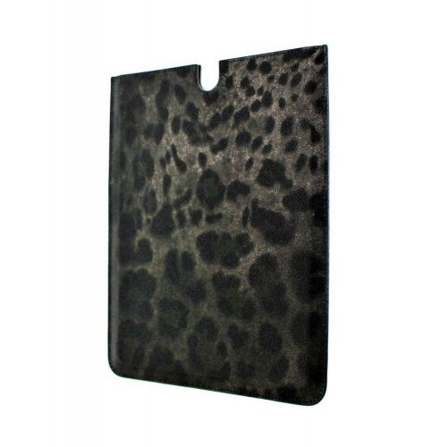 Dolce & Gabbana Leopard Leather iPAD Tablet eBook Cover Bag