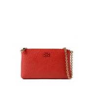 Dolce & Gabbana Red grain leather clutch