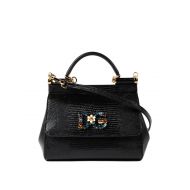 Dolce & Gabbana Sicily iguana print small handbag