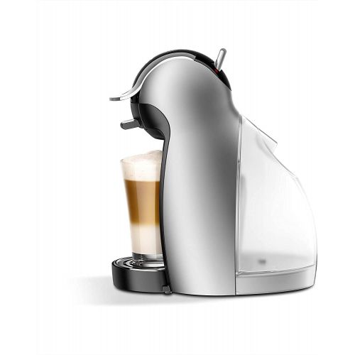  NESCAFEE Dolce Gusto Coffee Machine, Genio 2, Espresso, Cappuccino and Latte Pod Machine, Silver