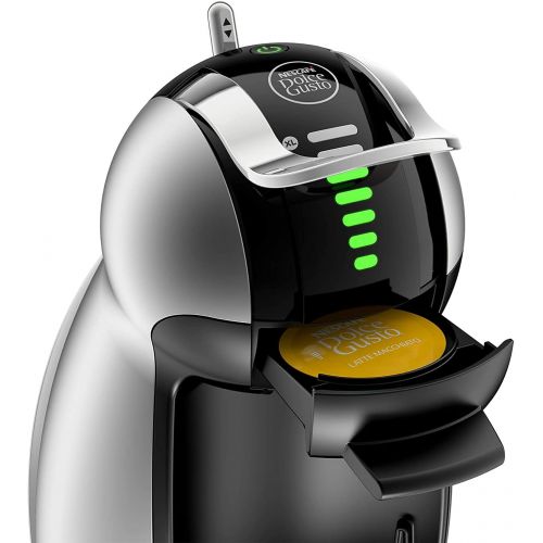  NESCAFEE Dolce Gusto Coffee Machine, Genio 2, Espresso, Cappuccino and Latte Pod Machine, Silver