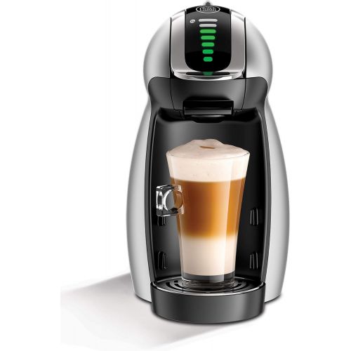  NESCAFEE Dolce Gusto Coffee Machine, Genio 2, Espresso, Cappuccino and Latte Pod Machine, Silver