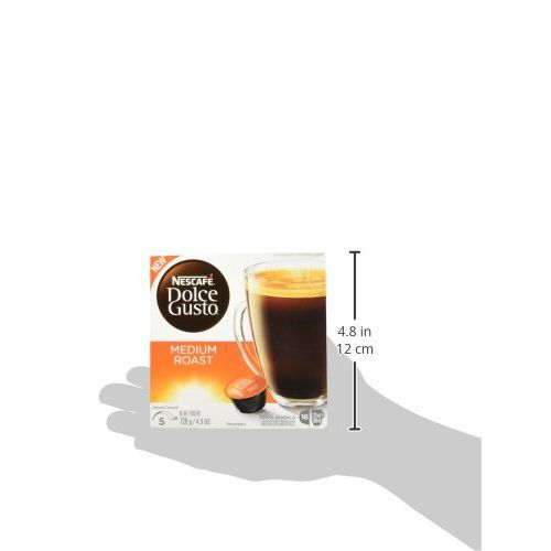  NESCAFEE Dolce Gusto Coffee Capsules  Medium Roast  48 Single Serve Pods, (Makes 48 Cups), 4.5 oz 48 Count