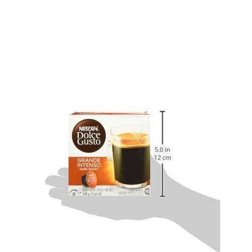  NESCAFEE Dolce Gusto Coffee Capsules Grande Intenso 48 Single Serve Pods, (Makes 48 Cups) 48 Count