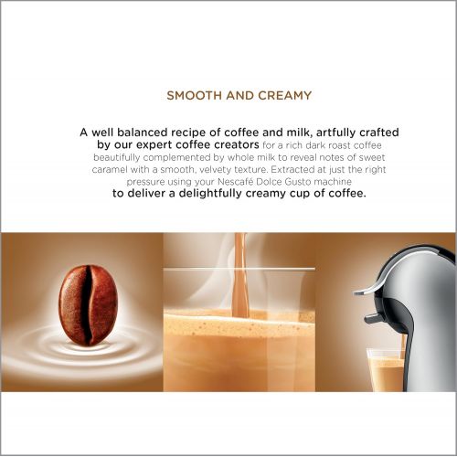  NESCAFEE Dolce Gusto Coffee Capsules Caramel Latte Macchiato 48 Single Serve Pods, (Makes 24 Specialty Cups) 48 Count