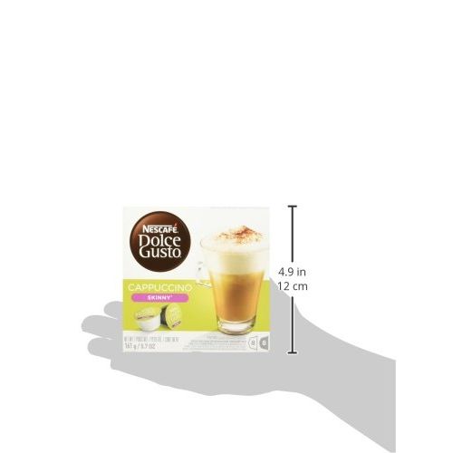  NESCAFEE Dolce Gusto Coffee Capsules, Skinny Cappuccino, 48 Single Serve Pods, (Makes 24 Cups) 48 Count