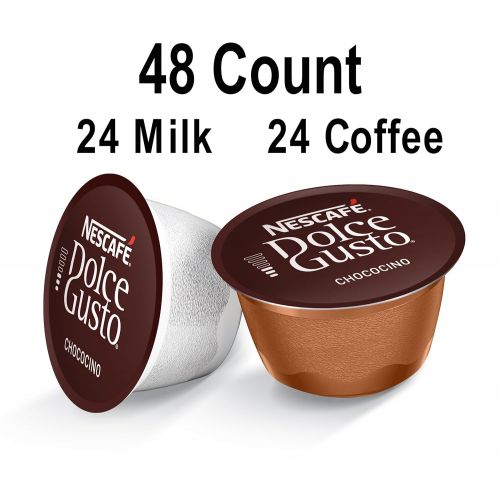  NESCAFEE Dolce Gusto Coffee Capsules, Skinny Cappuccino, 48 Single Serve Pods, (Makes 24 Cups) 48 Count