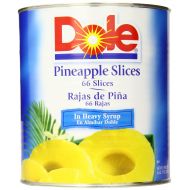 Dole Pineapple Slices in Heavy Syrup, 106 Ounce Cans (Pack of 6)