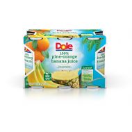 Dole Pine-Orange Banana Juice, 6 Count (Pack of 8)