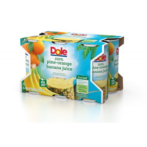  Dole Pine-Orange Banana Juice, 6 Count (Pack of 8)