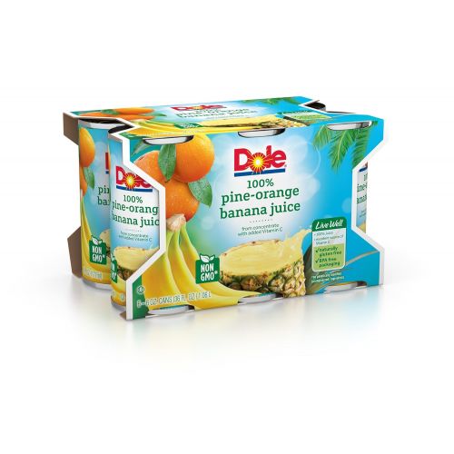  Dole Pine-Orange Banana Juice, 6 Count (Pack of 8)
