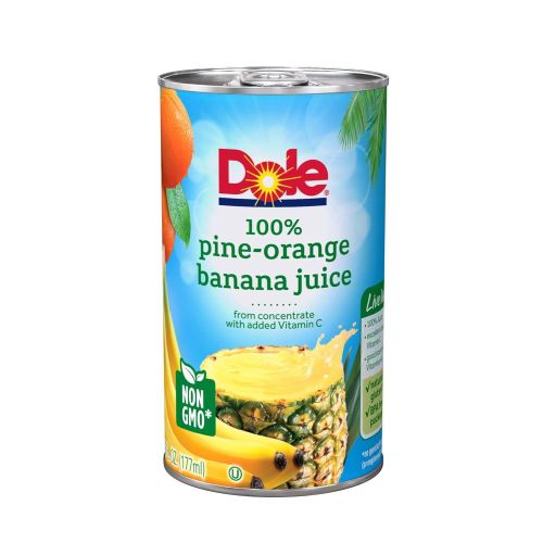  Dole Pine-Orange Banana Juice, 6 Count (Pack of 8)