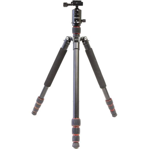  Dolica Odyssey Series 70in Carbon Fiber Professional Tripod, Waterproof Sealed Leg Locks, Professional Ball Head and Built-in Monopod