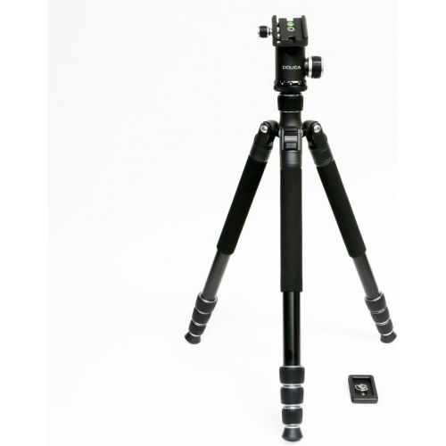  Dolica LX650B502 DS 65in Alluminum Alloy Professional Tripod with Built-in Monopod (Black)