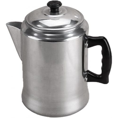  Dolity Aluminum Percolator Coffee Tea Pot Brewer Pot Espresso Maker Silver 3L