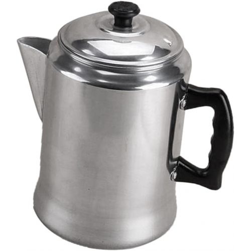  Dolity Aluminum Percolator Coffee Tea Pot Brewer Pot Espresso Maker Silver 3L