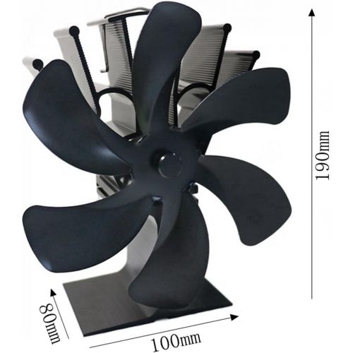  Dolity 6 Fireplace Fan Thermal Heat Power Stove Fan Wood Burner Fan