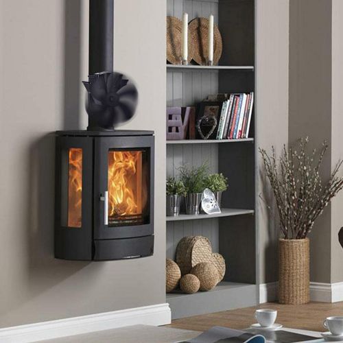  Dolity 6 Fireplace Fan Thermal Heat Power Stove Fan Wood Burner Fan