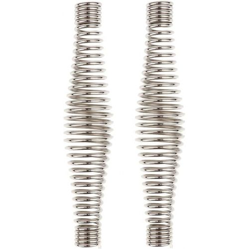  Dolity 2pcs 5.5/4.33 Tapered Stainless Steel Stove Handle Spring for BBQ Grills, Smokers, Furnaces, Coal/Wood/Pellet Stoves 14cm