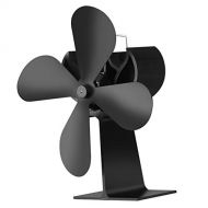 Dolity Heat Powered Wood Stove Fan for Wood/Log Burner/Fireplace Eco Friendly Fan
