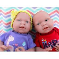 Doll-p Reborn Baby Twins Boy and Girl Preemie Anatomically Correct Washable Berenguer Realistic 15 Real...