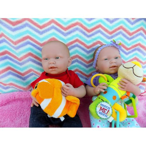  Doll-p Reborn Baby Twins Boy and Girl Preemie Anatomically Correct Washable Berenguer Realistic 15 Real...