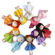 /DollCotton Miniature handmade textile doll Personal tiny Doll Gift for the daughter Rainbow Mini doll