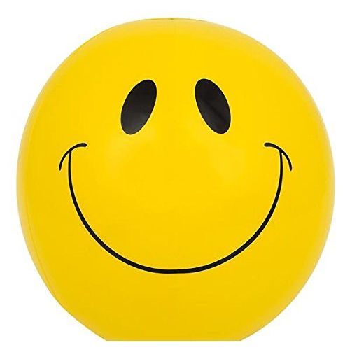  DollarItemDirect 16 SMILEY FACE BEACH BALL INFLATE, Case of 288