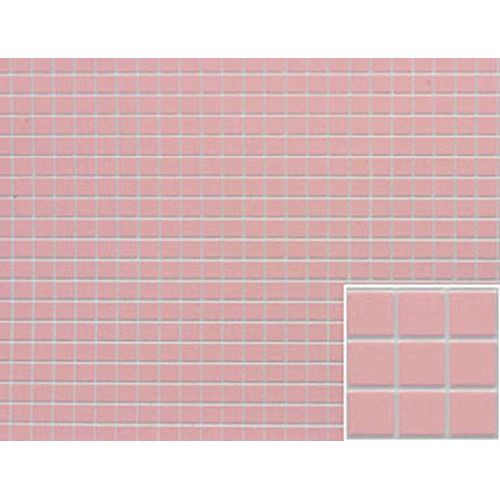  dollhouse Miniature Square Tile Flooring in Pink