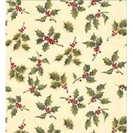 Dollhouse Miniature Christmas Holly Wallpaper 1:24 Scale by Itsy Bitsy Mini