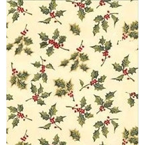 Dollhouse Miniature Christmas Holly Wallpaper 1:24 Scale by Itsy Bitsy Mini