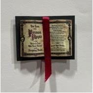 Dollhouse Miniature Artisan Open Ancient Witchs Potions & Spells Book