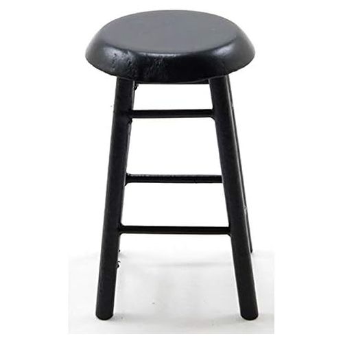  Dollhouse Miniature 1:12 Scale Bar Stool in Black by Handley House
