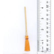 Dollhouse Miniature Orange Halloween Kitchen Witch Broom