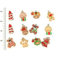 Dollhouse Miniature Christmas Holiday Gingerbread Figures Ornaments